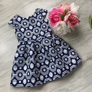 Blue and silver party dress